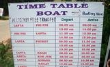 boat time table Ko Lanta
